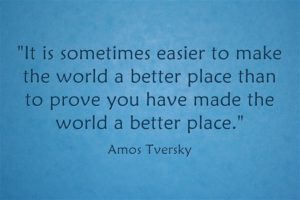 Making the World a Better Place