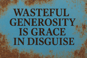 Wasteful Generosity is Grace in Disguise